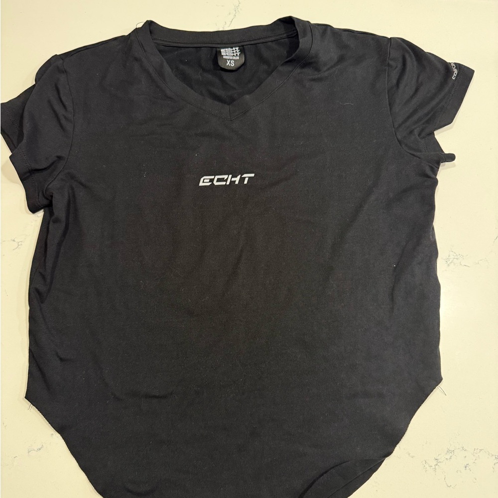 ECHT Women's Black Short Sleeve Tee